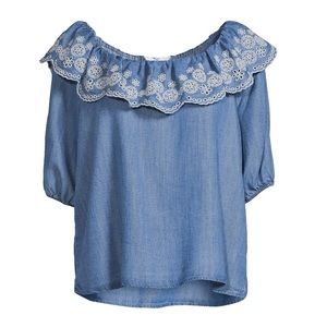 Embroidered Top for Women from Time and Tru